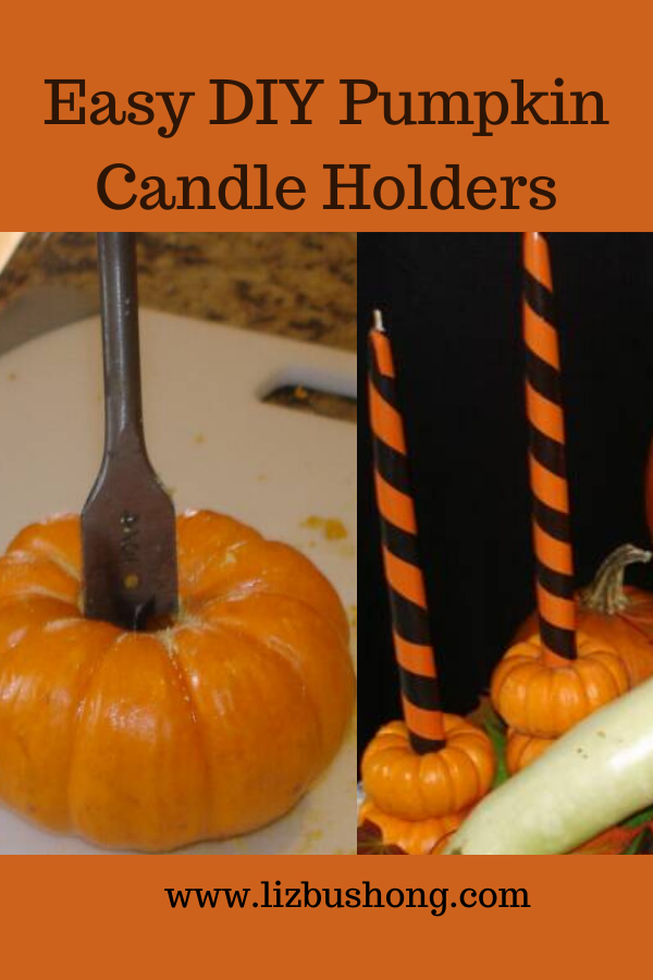 DIY Harvest Pumpkins, Gourds and Candle Table Scape