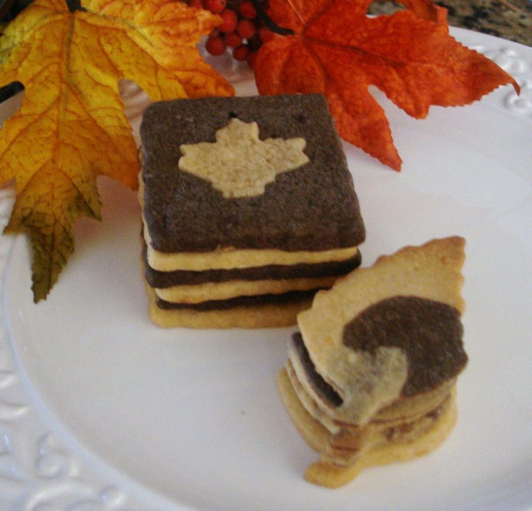 Autumn Leaf Two Toned Cookies