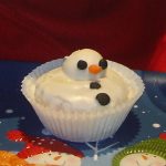 Melted Snowman Cupcake lizbushong.com