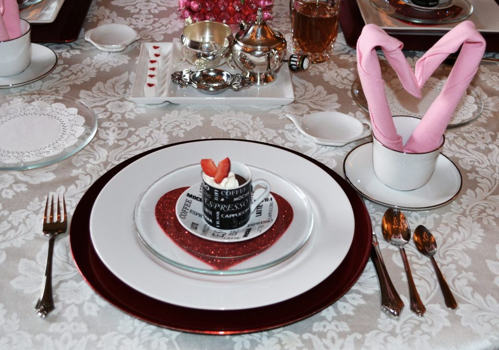 Valentine Napkin Fold & Setting