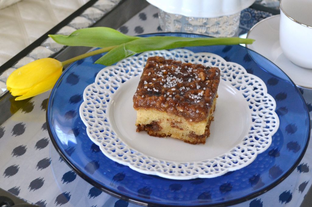 Making Pecan Coffee Cake Recipe lizbushong.com