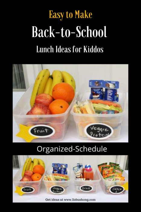 Easy Healthy Back to School Lunch Ideas lizbushong.com