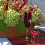 cranberry Ginger punch Cranberry tablescape
