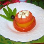 tomato melon feta salad
