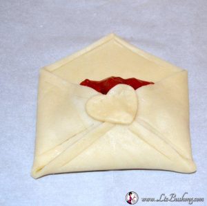 Cherry Pie Pastry Envelope to Bake