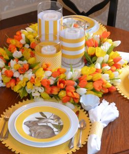 Bunny Tales, Tulips and Treats Tablescape/www.serveitupsassy.com