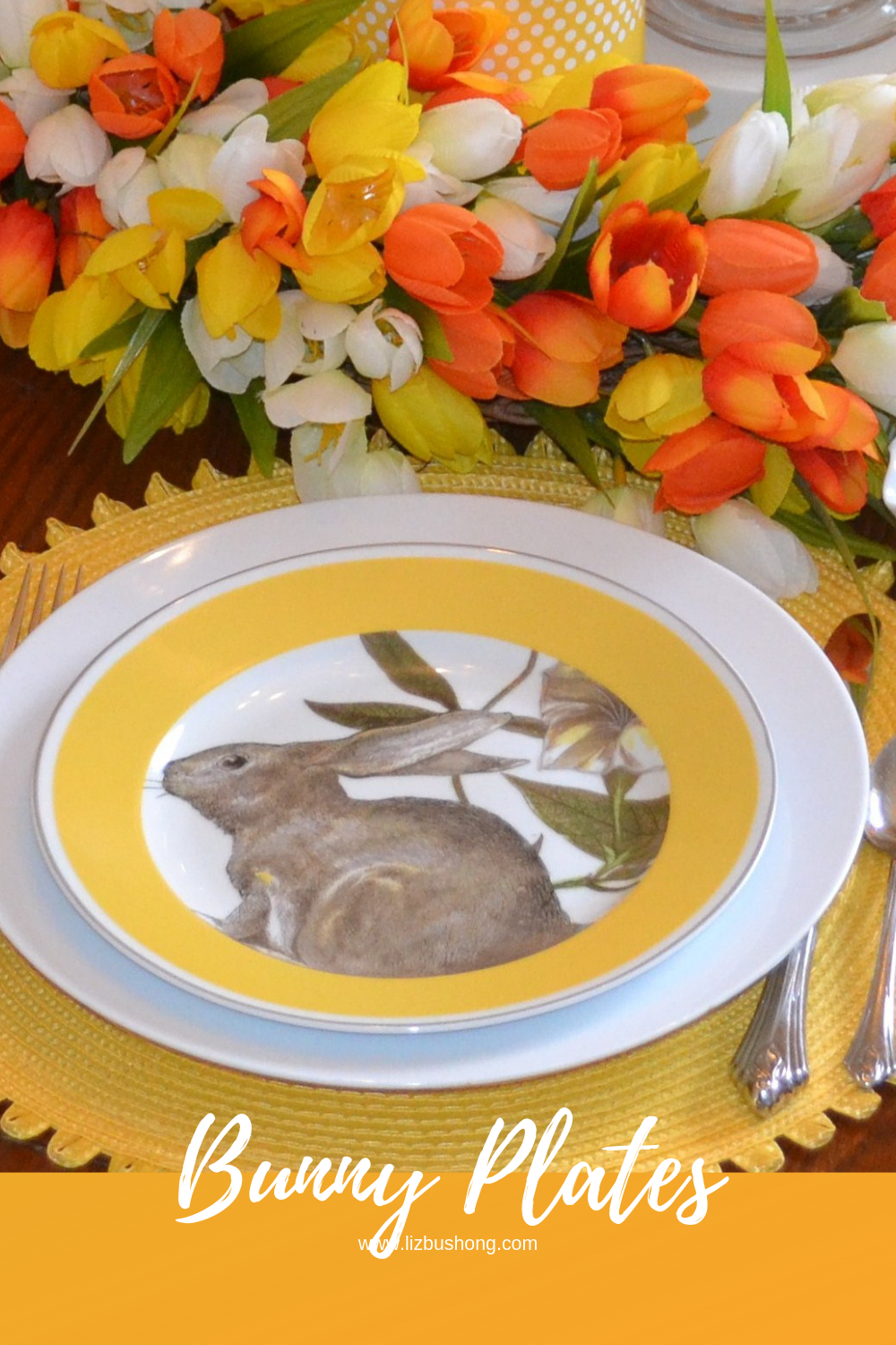 Bunny Plate place setting lizbushong.com