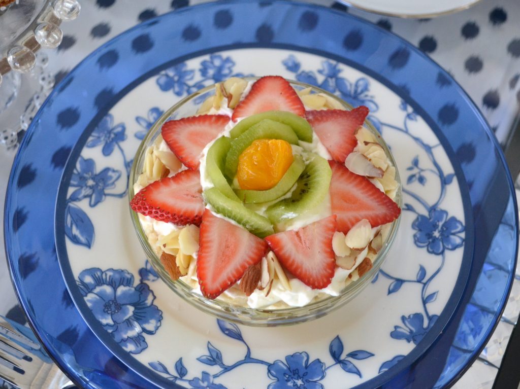 Layered Fruit Salad with Lime Pear Sauce RecipeGreek Yogurt and Fruit Parfait