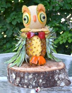 7 Steps to Create Pineapple Owl Centerpiece