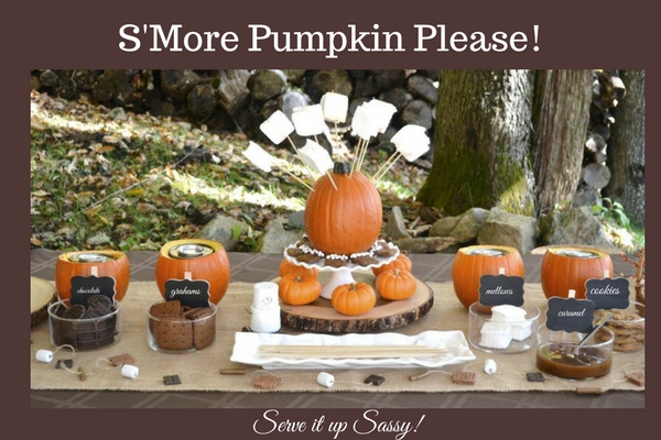 smore pumpkin buffet