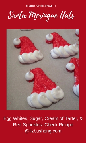 Merry Christmas!!! Santa Meringue Hats