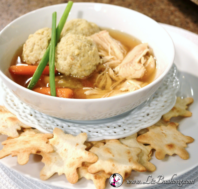 Chicken Matzo Ball Soup Recipe|www.lizbushong.com