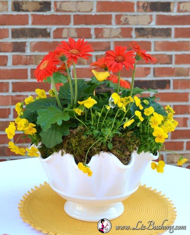 Spring Tablescape Idea Gerber Daisy