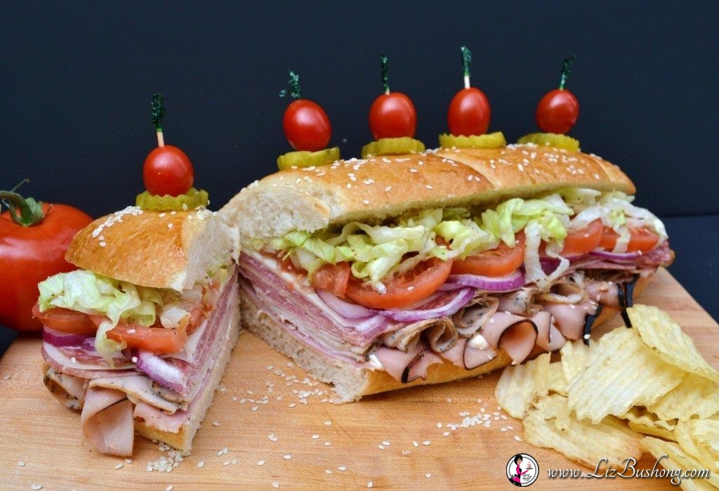 Super Hero Sub Cut sandwich-www.lizbushong.com