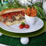 Beef & Cheese "Club" Sandwich with Aujus