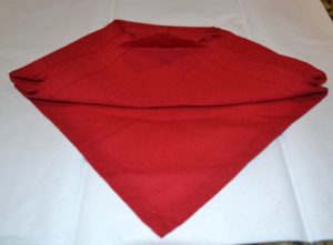 Christmas Tree napkin fold 6