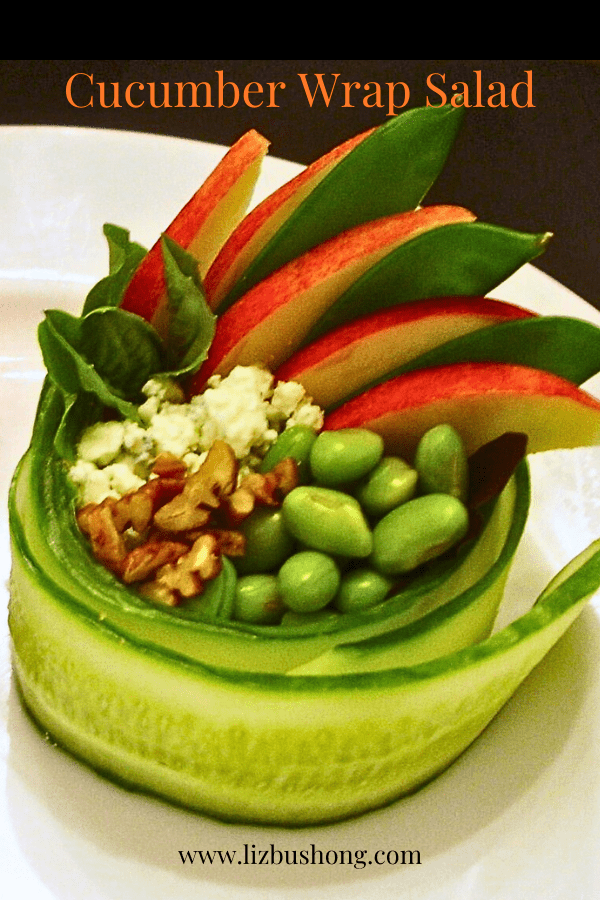 Cucumber Salad Wrap with Presentation lizbushong.com