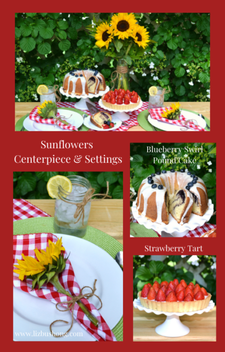 How to make Blueberry pound cake, Strawberry tart, & Summer Lemonade Setting lizbushong.com