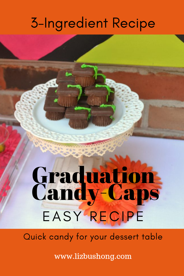 3 ingredient Graduation Candy Caps recipe lizbushong.com png
