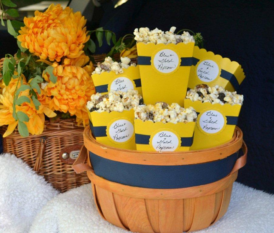 Blue n Gold popcorn tailgate lizbushong.com