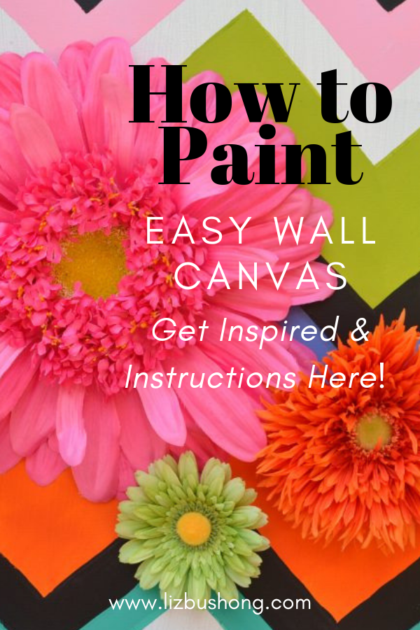 How to Paint Easy Wall Canvas - lizbushong.com