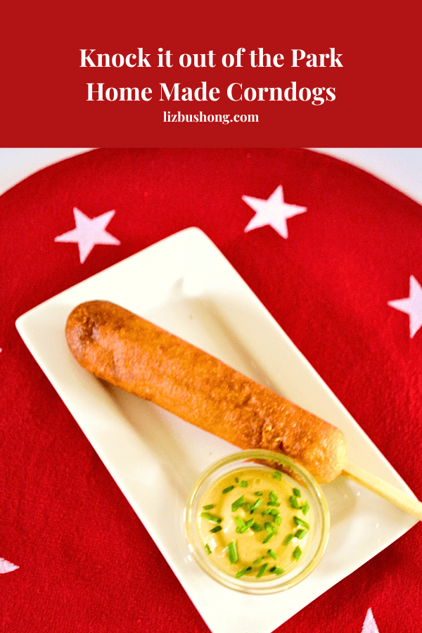 Knock it out of the park tablescape and corndog recipe  lizbushong.com