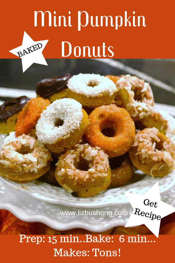 Mini Pumpkin Donuts