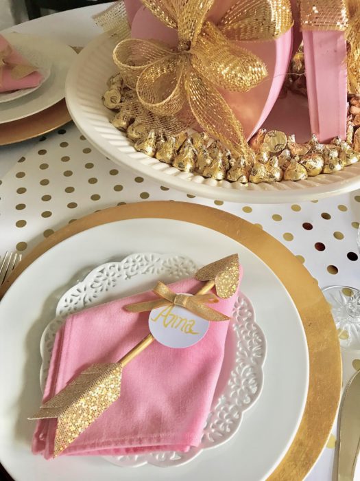 Best Pink and Gold placesetting lizbushong.com