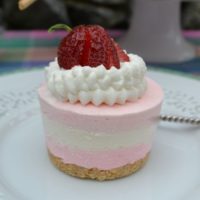 Celebrate Spring Article-No Bake Striped Mini Cheesecakes-lizbushong.com