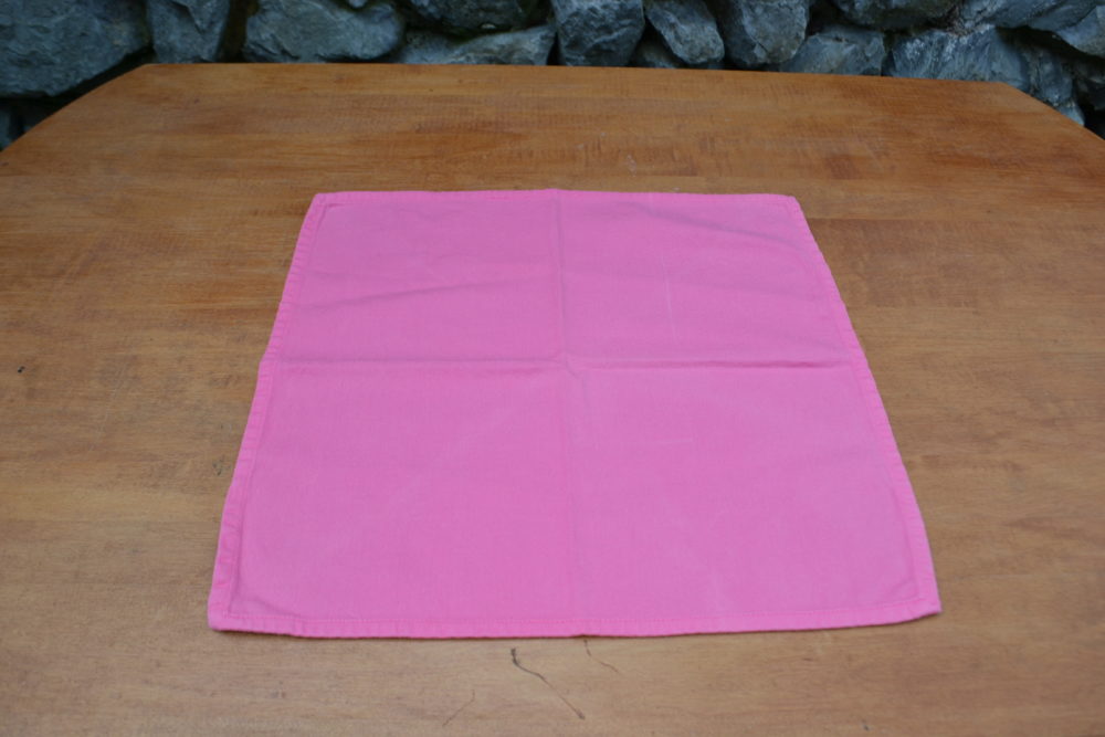 Rose Napkin Fold- Step 1-lizbushong.com
