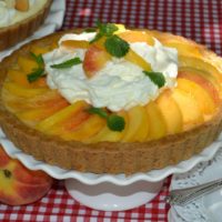 Peach Cream Pie Recipe lizbushong.com