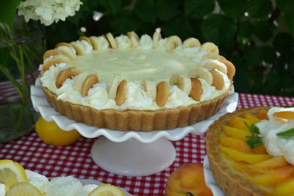 Slice of Summer Pies- Caramel Banana Cream Pie Recipe lizbushong.com