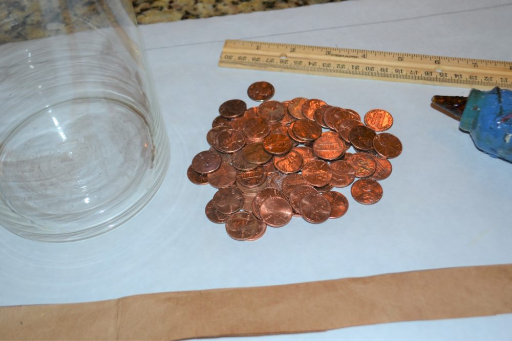 Copper & Bronze tablescape- placestting with penny charger-lizbushong.com