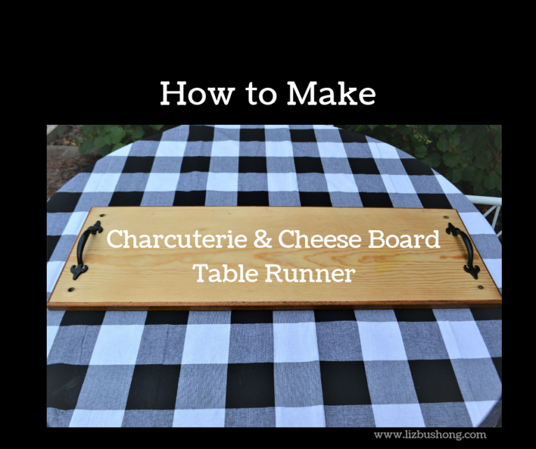 DIY Charcuterie & Cheese Board Table Runner