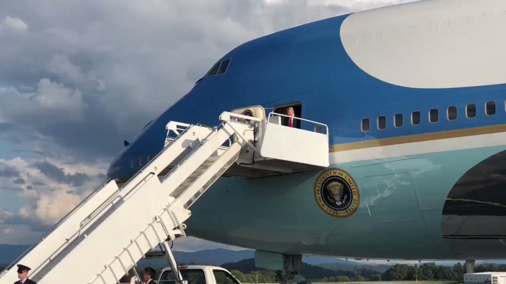 Air Force One- President Donald Trump- photo via Twitter