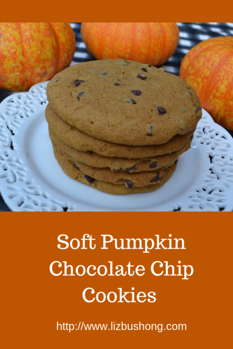 Soft Pumpkin Chocolate Chip Cookies