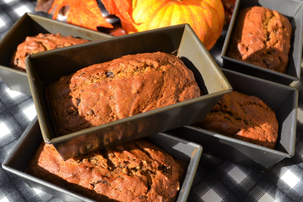 Pumpkin Bread Loaves lizbushong.com