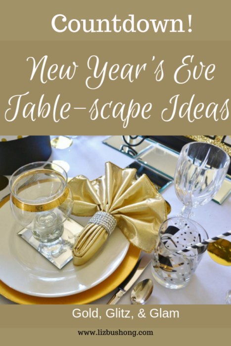 How to set a New Year's eve table- lizbushong.com