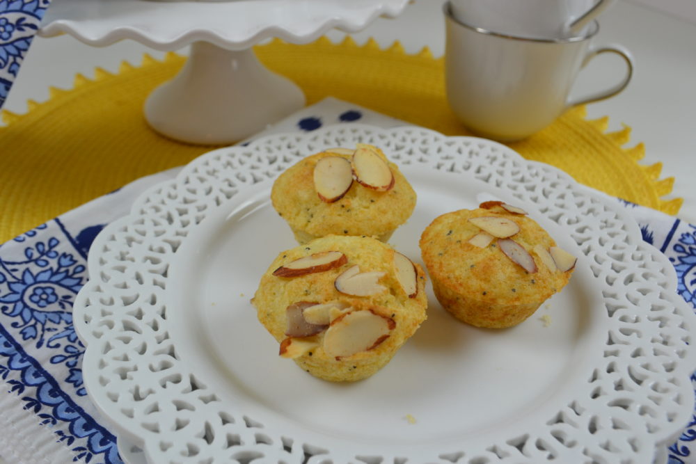 Almond Poppy Seed Mini Muffins