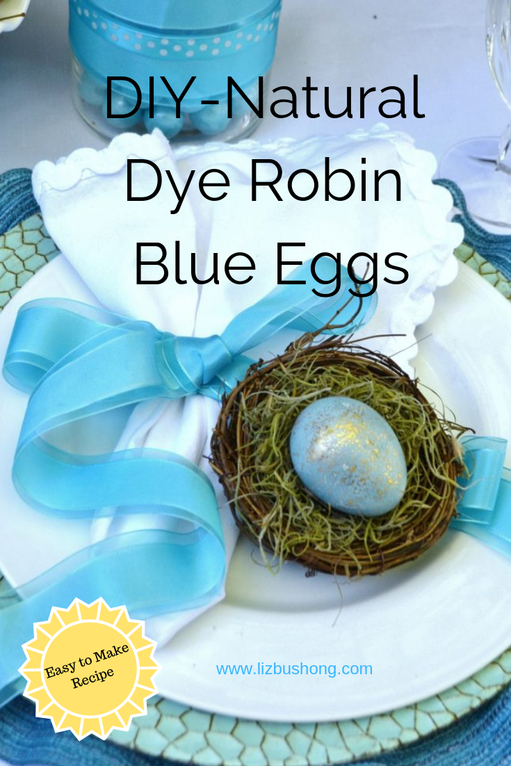 DIY Natural Dye Robin Blue Eggs lizbushong.com