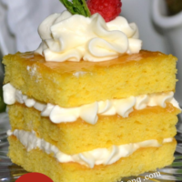 Lemon Creme Cake-lizbushong.com