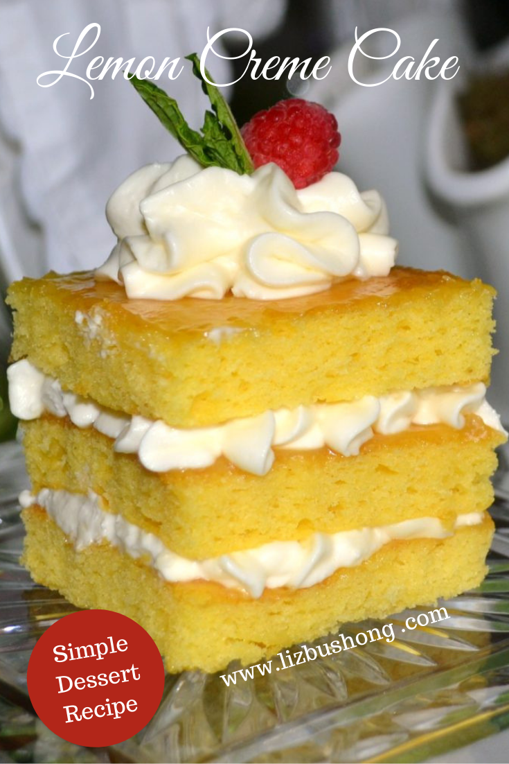 Lemon Creme Cake-lizbushong.com