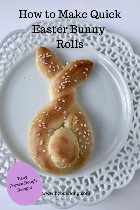 Quick Easter Bunny Shaped Rolls - Liz Bushong