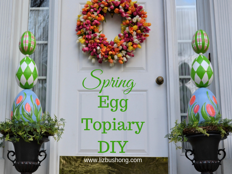 Spring Egg Topiary DIY- lizbushong.com