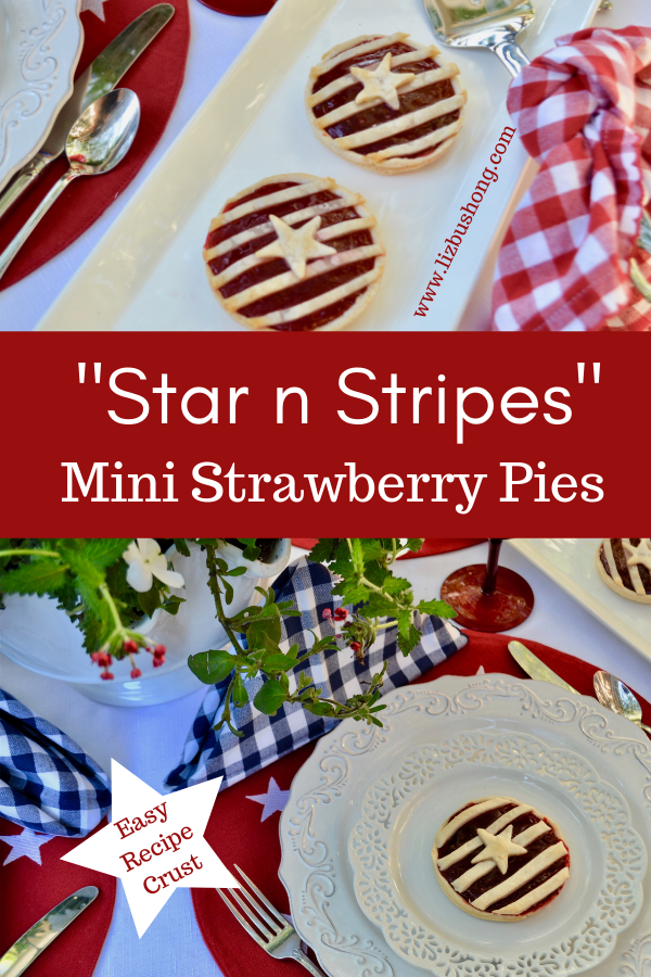 Mini Strawberry Pies-Stars n Stripes lizbushong.com