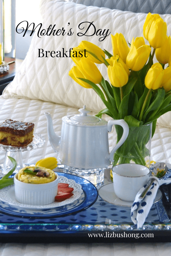 Treating Mom to a Breakfast in Bed Tray with special menu lizbushong.com