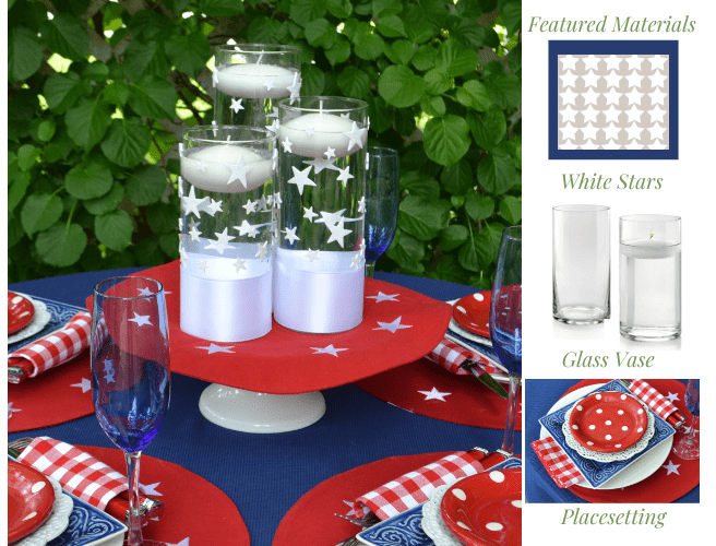 Oh My Stars-4th of July Table Setting-Centerpiece Idea