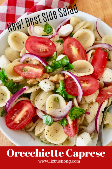 Orecchiette Caprese Best Side Salad lizbushong.com