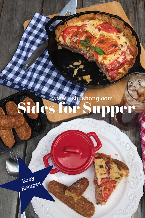 Sides for supper tomato pie, corn sticks, beans lizbushong.com