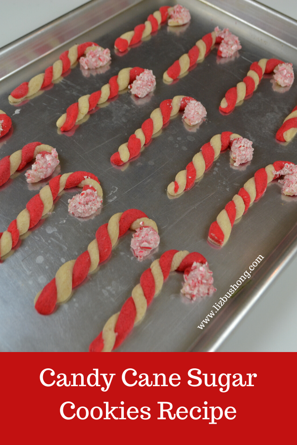 Tray of Candy Cane Cookies lizbushong.com